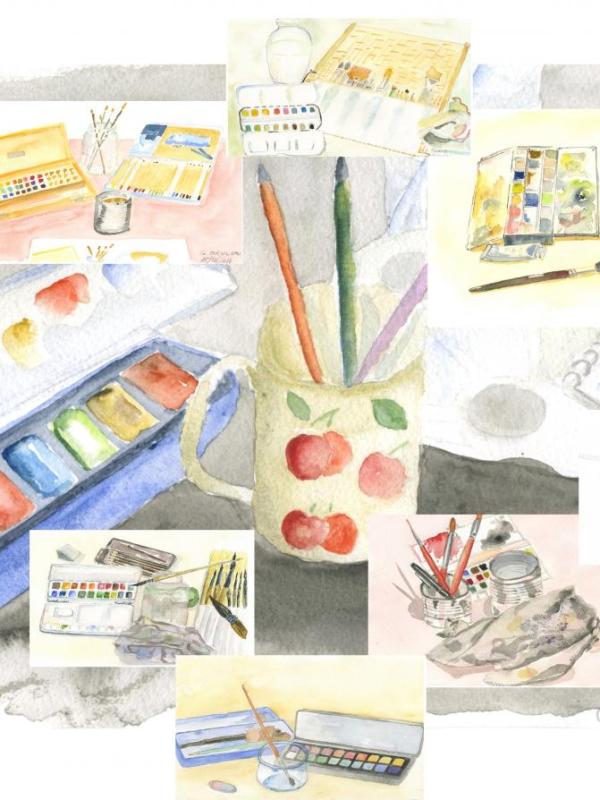 Patchwork boites de couleurs